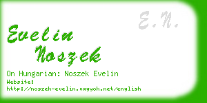 evelin noszek business card